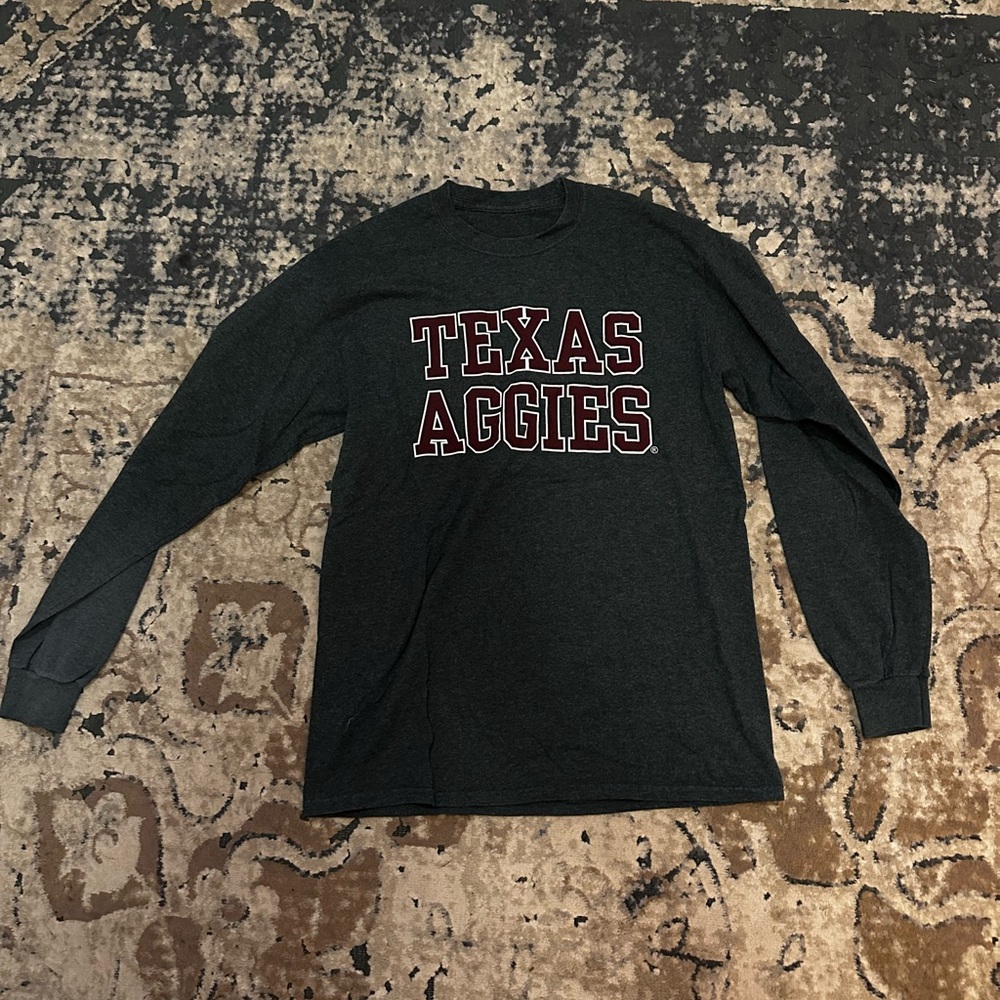 Texas Aggies Men's Black Long Sleeve Shirt